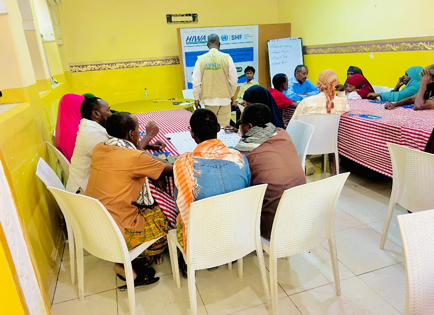Participants in HIWA hygiene promoter training, August 2025